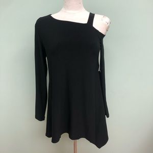 Sympli Tunic Shirt: Strut | Black (PM1823)